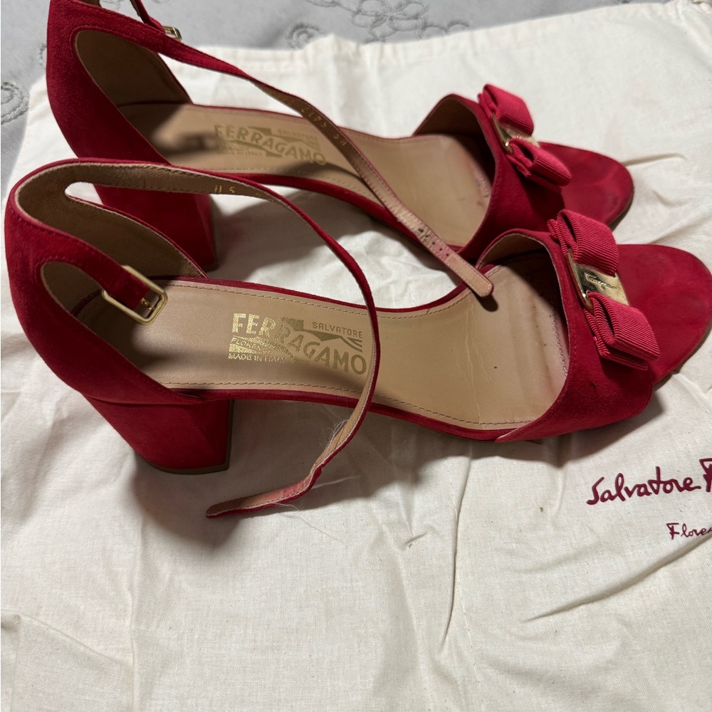 Salvatore Ferragamo Women's Vibrant Red Heels